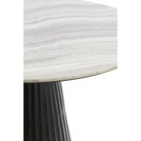 Light & Living Rianne eettafel Ø100x75 cm - taupe/mat zwart