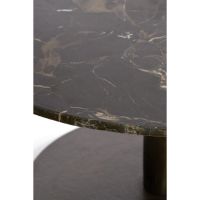 Light & Living Pazo bijzettafel Ø61x41 cm - donkerbruin marmer