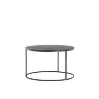 Light & Living Talca salontafel set van 2 Ø61x37+Ø76x41 cm - donkerbruin