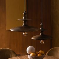 Dutchbone Cath hanglamp L - walnoot