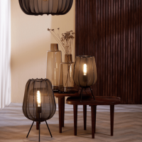 Plumeria tafellamp Ø25x45 cm zwart van het woonmerk Light & Living