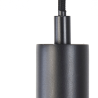 Lekang hanglamp Ø22x55 cm mat zwart van het woonmerk Light&Living