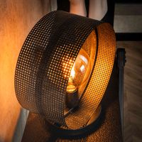 Fraaai Guus tafellamp 1L ring geperforeerd - charcoal