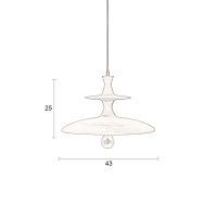 Dutchbone Cath hanglamp L - walnoot