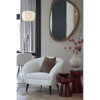 Light & Living Sonora spiegel 120x5x80 cm hout mat donkerbruin