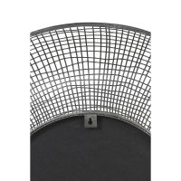 Light & Living Samat spiegel Ø89x12 cm - zwart