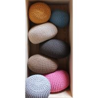 Label51 Gebreide Poef 70 cm