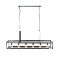 Fraaai Yasmin wijnglazen hanglamp 6L - charcoal