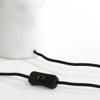 Medina tafellamp Ø25x47 cm glas mat wit/antiek brons van het woonmerk Light&Living