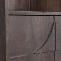 Draw hoge kast 60 cm mangohout walnoot van het woonmerk BePureHome