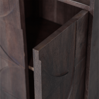 Draw hoge kast 60 cm mangohout walnoot van het woonmerk BePureHome