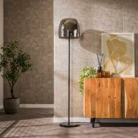 Fraaai Ariana vloerlamp 1L drift glas - smoke grijs