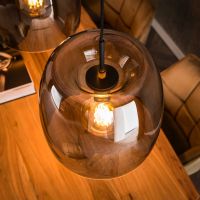 Fraaai Ariana hanglamp 3L drift glas - smoke grijs