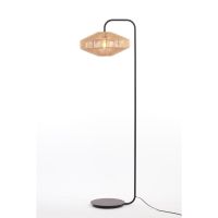 Light & Living Lyra vloerlamp Ø43x164 cm - naturel/mat zwart