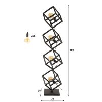 Fraaai Hef vloerlamp 4L