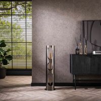 Fraaai Sherrie vloerlamp Ø25 cm L - zwart nikkel