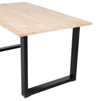 Woood Combi-Tablo eiken 160x90 cm + U-poot