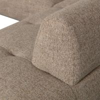 Lloyd hoekbank rechts - grof geweven - bruin melange van het woonmerk Woood