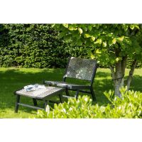 Woood Pom tuinhocker aluminium - multicolor