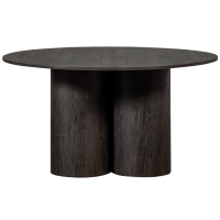 Woood Oona eettafel rond mdf ø140 cm - donkerbruin