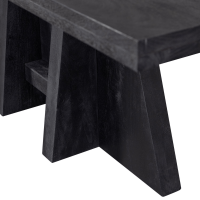 Woood Kean eettafel 220x100 cm - zwart