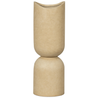 Woood Mosi vaas/plantenpot fiber clay 75xø25 cm - beige