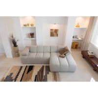 Woood Mosi vaas/plantenpot fiber clay 75xø25 cm - beige