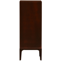 Woood Merge ladekast 6 lades hout - bruin/rood