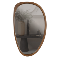 Woood Leif spiegel hout 64x38 cm - naturel