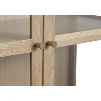 Nordic Home Alrik eiken vitrinekast - 190 cm - naturel