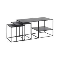 Nordic Home Dora salontafel 50x50 cm - zwart