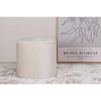 Svea Arlo poef - velvet - beige