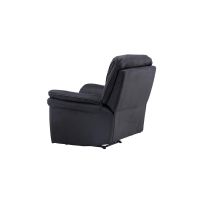 Svea Kazo verstelbare fauteuil - lederlook - zwart