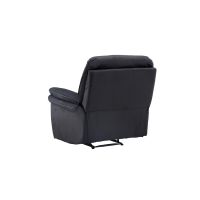 Svea Kazo verstelbare fauteuil - lederlook - zwart