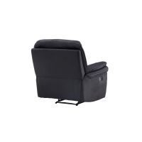 Svea Kazo verstelbare fauteuil - lederlook - zwart