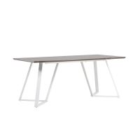 Svea Mako rechthoekige eettafel - 180 x 90 cm - donkerbruin/wit