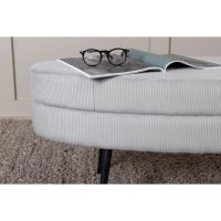 Svea Axel hocker - rib - grijs