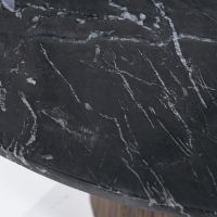 Eleonora Salontafel Maxim ovaal - 120x70 cm - mango hout/marmer