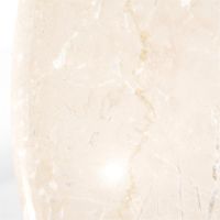 Eleonora Ronde bijzettafel Sara - Mango hout & travertin - Ø60x40 cm