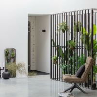 Woood Doutzen spiegel metaal 110x40 cm zwart