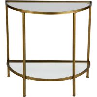 Woood Sidetable Goddess Antique Brass