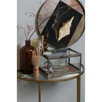 Woood Sidetable Goddess Antique Brass
