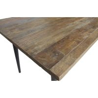 Woood Eettafel Guild Naturel Met Zwart Onderstel