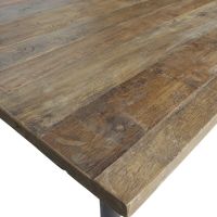 Woood Eettafel Guild Naturel Met Zwart Onderstel