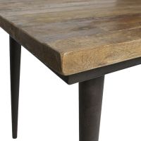 Woood Eettafel Guild Naturel Met Zwart Onderstel