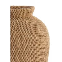 Light & Living Vedella vaas deco Ø26x28 cm - licht bruin