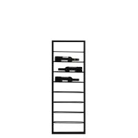 Light & Living Macaben wijnrek 8 flessen 42x6x120 cm - zwart