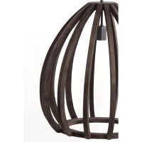 Light & Living Barsia hanglamp Ø40x42 cm - hout donkerbruin