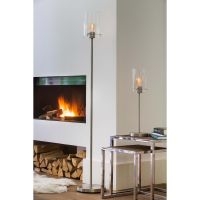 Light & Living Vancouver tafellamp Ø15x56,5 cm - nikkel satijn-glas