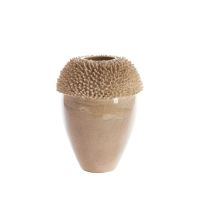 Light & Living Sangku vaas deco 33x32x47,5 cm - keramiek taupe
